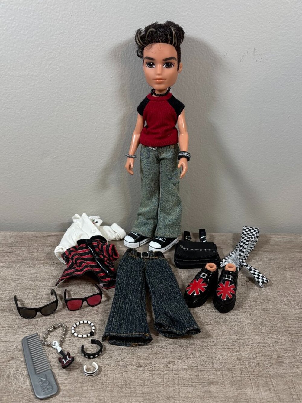 Vintage 2003 MGA Bratz Boyz Dylan Doll Plus Accessories